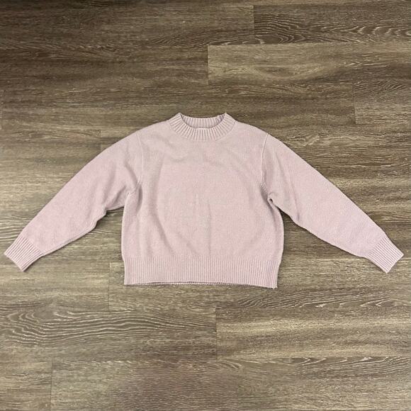 EUC AYR The Little Joy Organic Cotton Crewneck Sweater Purple Mist Size XL Fuzzy - Picture 2 of 14